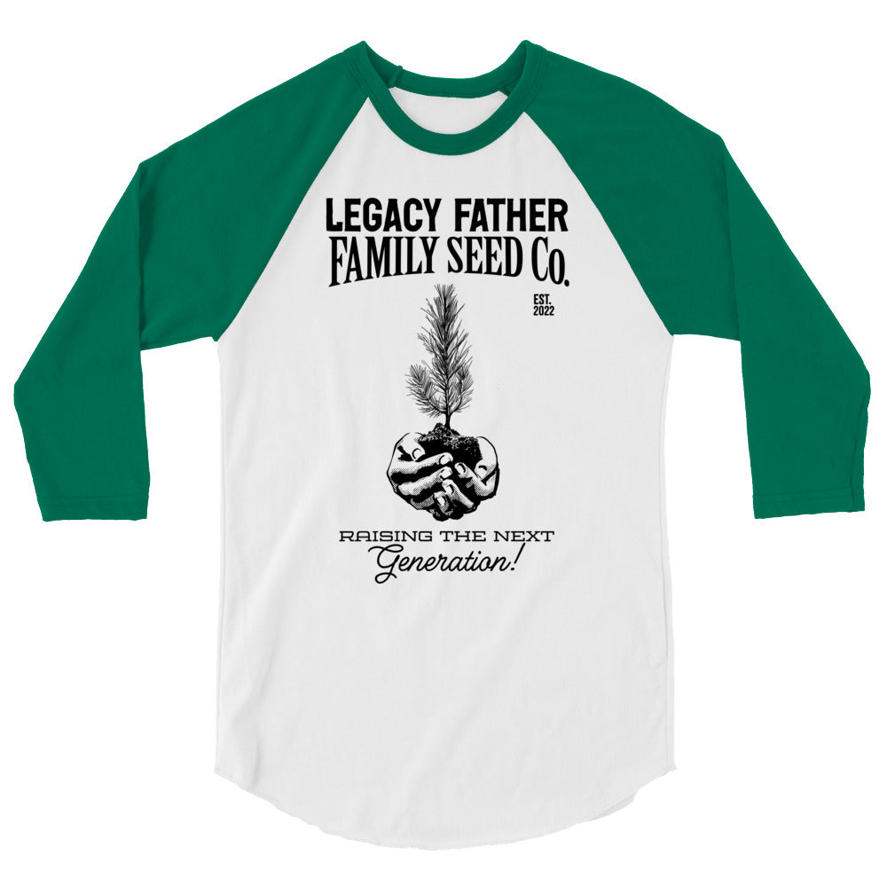 Legacy Father Family Seed Co. 3/4 sleeve raglan shirt