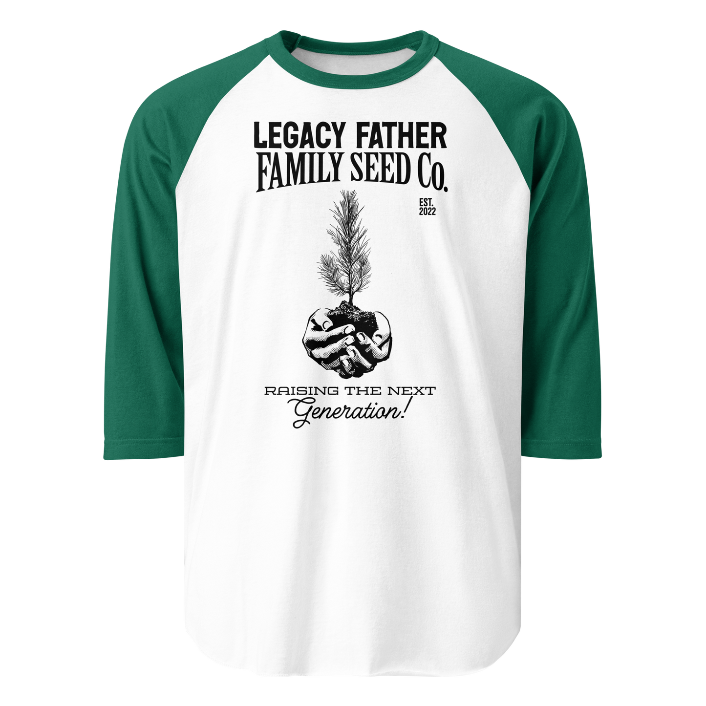 Legacy Father Family Seed Co. 3/4 sleeve raglan shirt