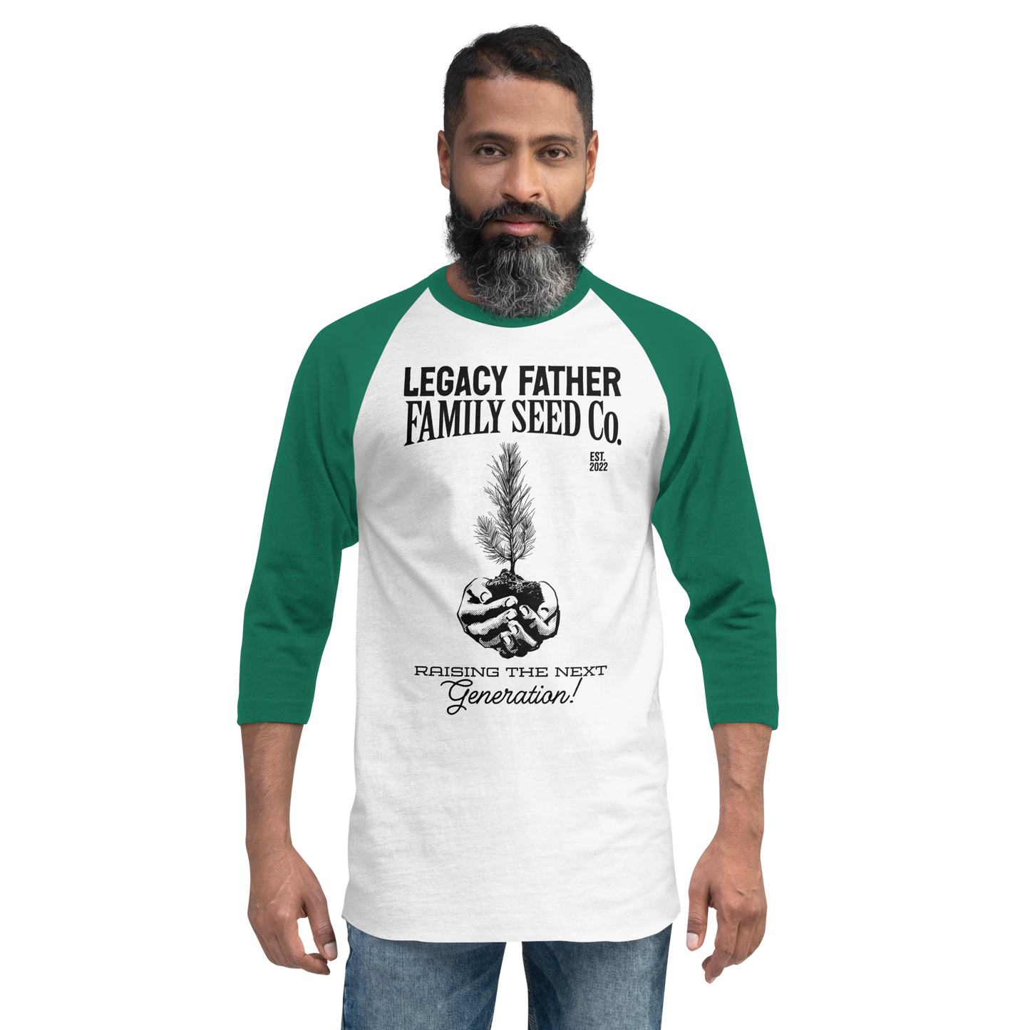 Legacy Father Family Seed Co. 3/4 sleeve raglan shirt